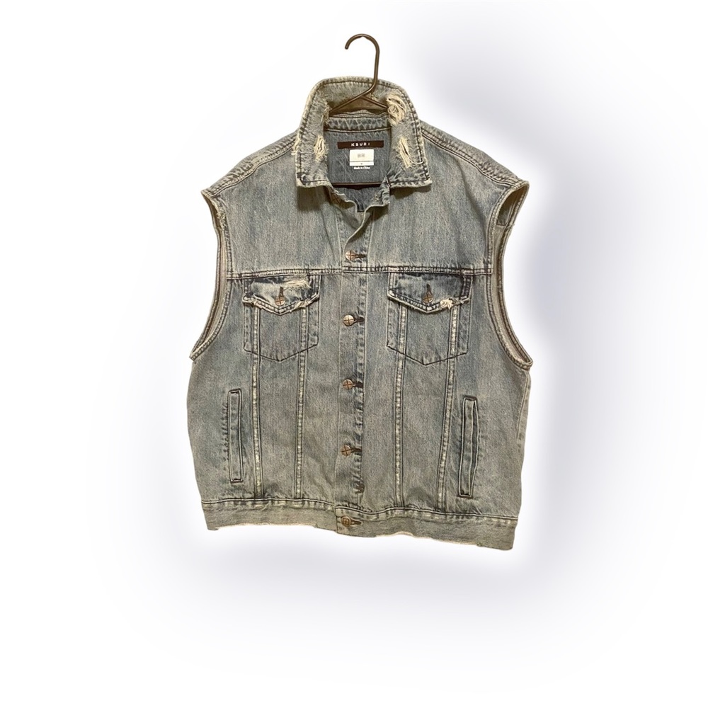 Ksubi Vices Vest Acid Trip Trash 098 Denim Size M